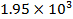 ?1.95?10?^3