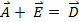 A ?+ E ?= D ?
