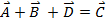 A ?+B ?  +D ?=C ?